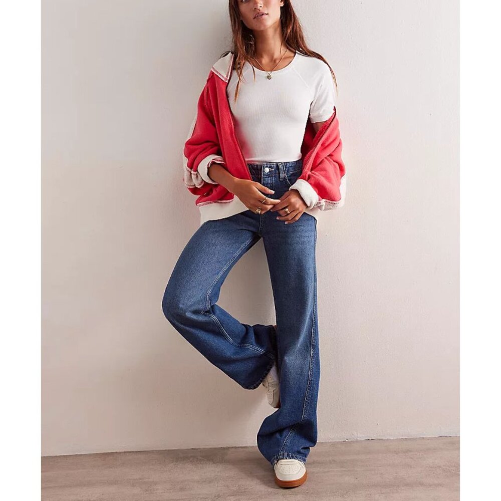 FREE PEOPLE Expert Advice Flare Jeans / Seabrushed - Picture 5 of 13